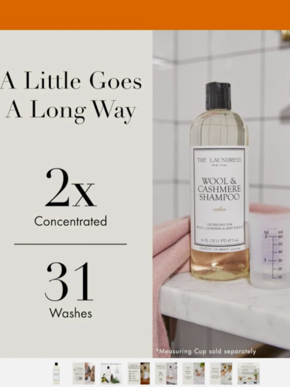 x2 The Laundress Wool & Cashmere Shampoo - 62 loads  - Brand New  Sealed - Picture 5 of 5